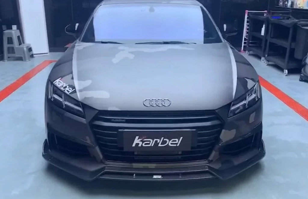 KARBEL - AUDI TTS & TT S-LINE CARBON FIBRE FRONT LIP SPLITTER