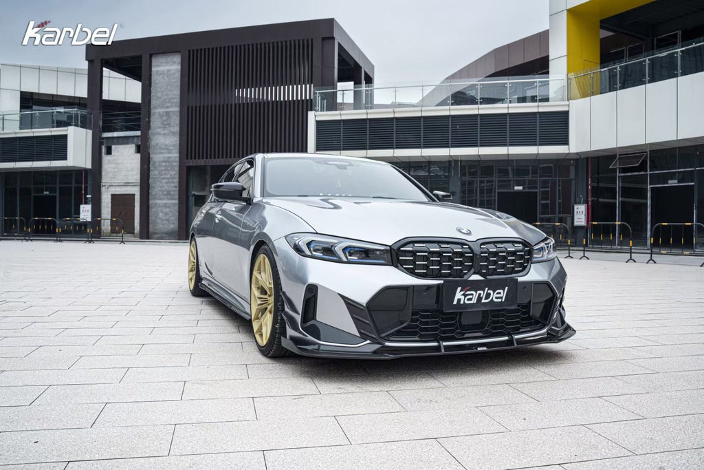 KARBEL - BMW 3 SERIES G20 LCI CARBON FIBRE FRONT LIP V2