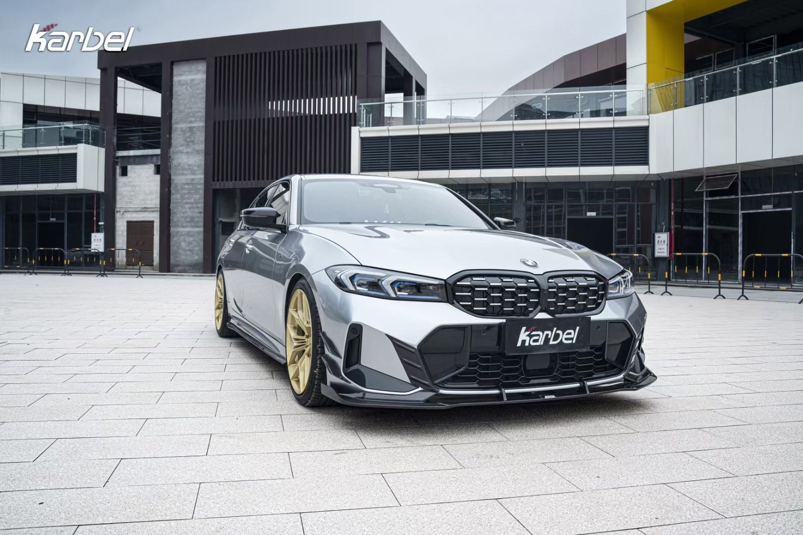 KARBEL - BMW 3 SERIES G20 LCI CARBON FIBRE FRONT LIP V2