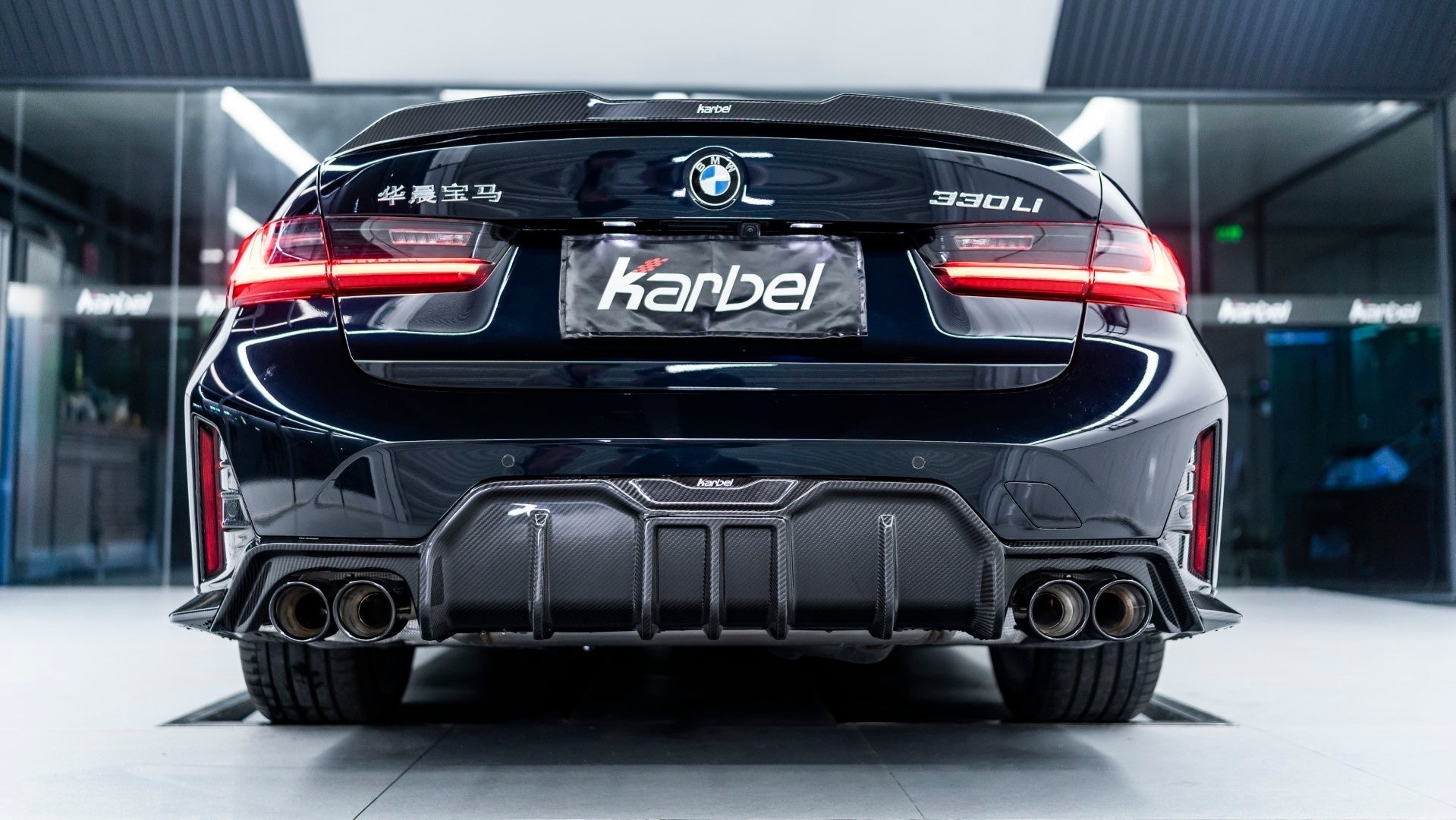 KARBEL - BMW 3 SERIES G20 LCI CARBON FIBRE REAR DIFFUSER