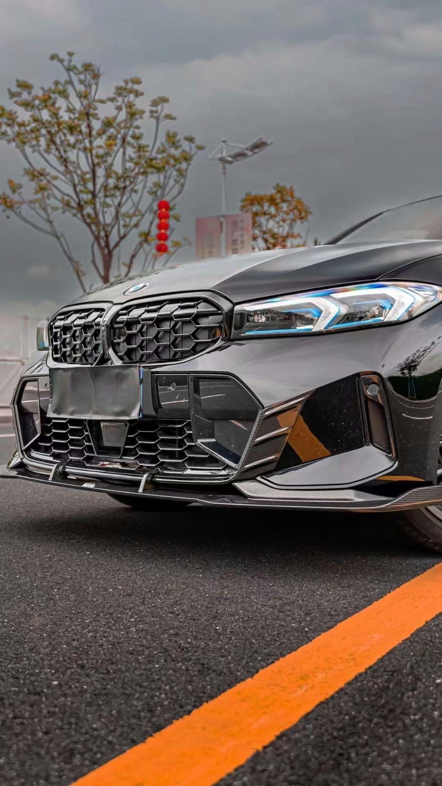 KARBEL - BMW 3 SERIES G20 LCI DRY CARBON FIBRE FRONT BUMPER TRIM