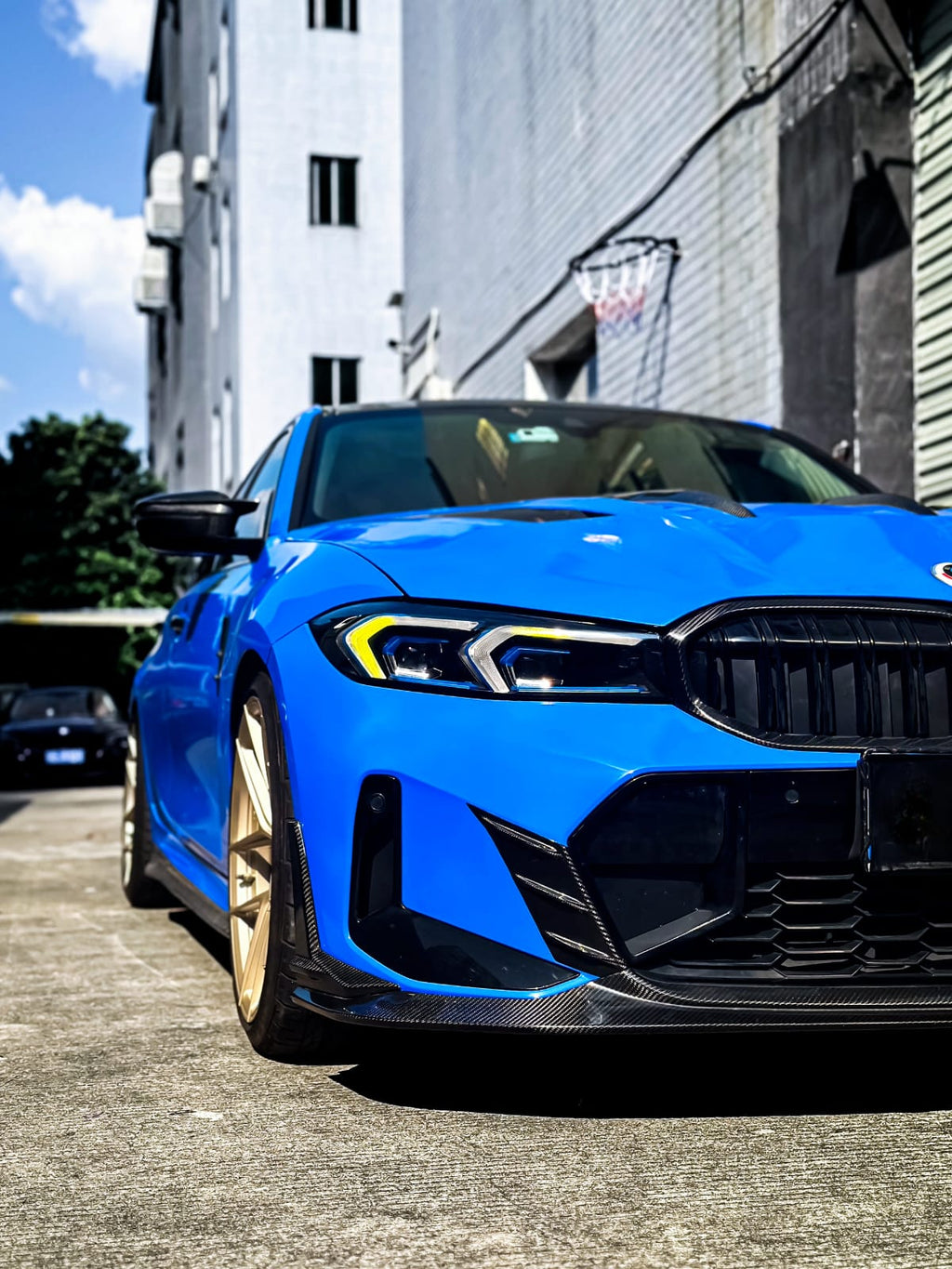 KARBEL - BMW 3 SERIES G20 LCI DRY CARBON FIBRE FRONT BUMPER TRIM