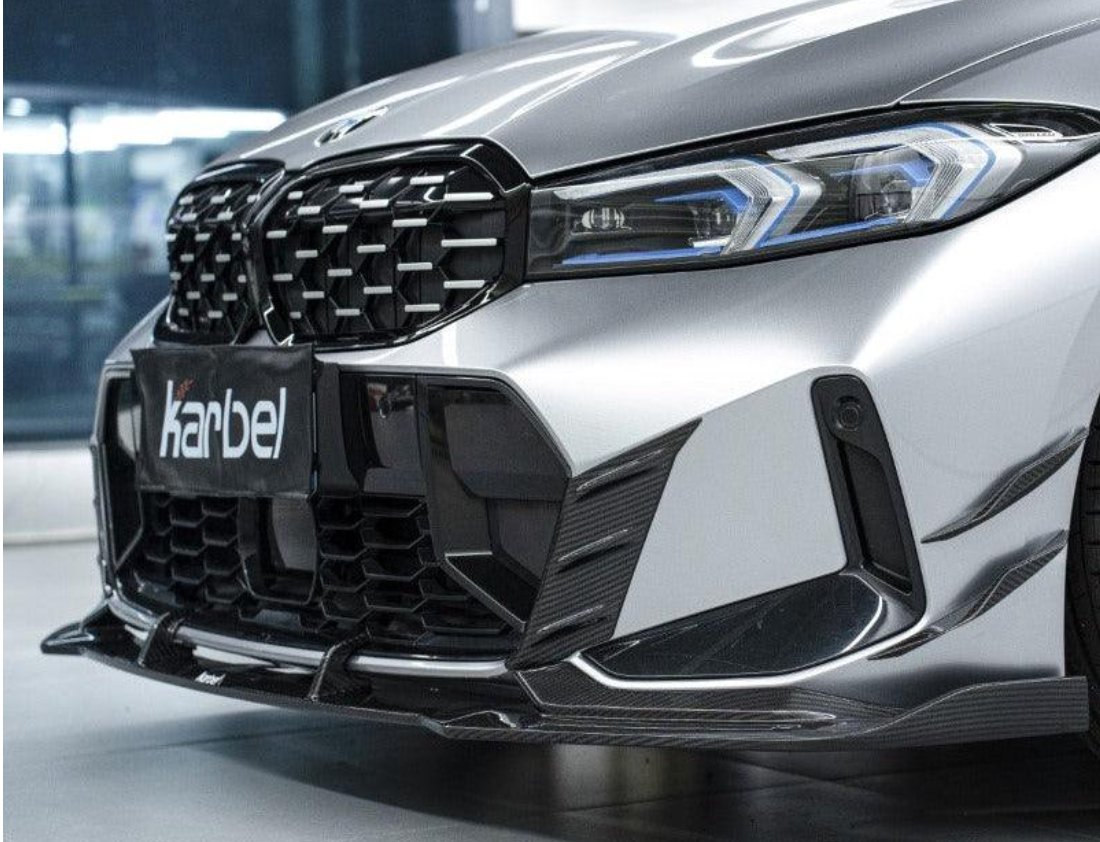 KARBEL - BMW 3 SERIES G20 LCI DRY CARBON FIBRE FRONT BUMPER TRIM