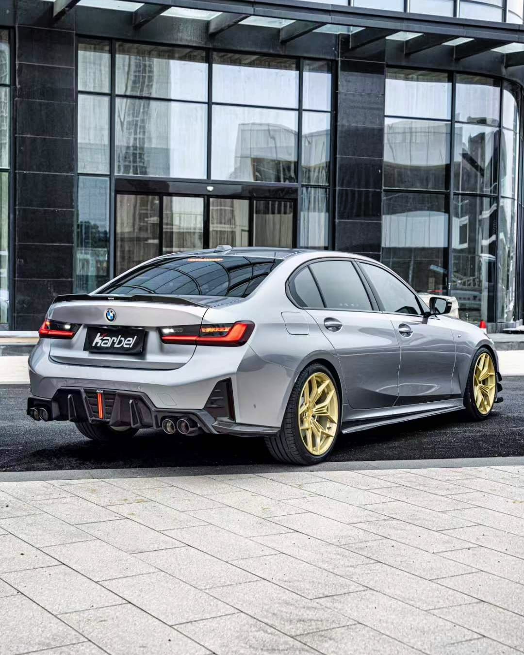 KARBEL - BMW 3 SERIES G20 LCI DRY CARBON FIBRE REAR DIFFUSER V2