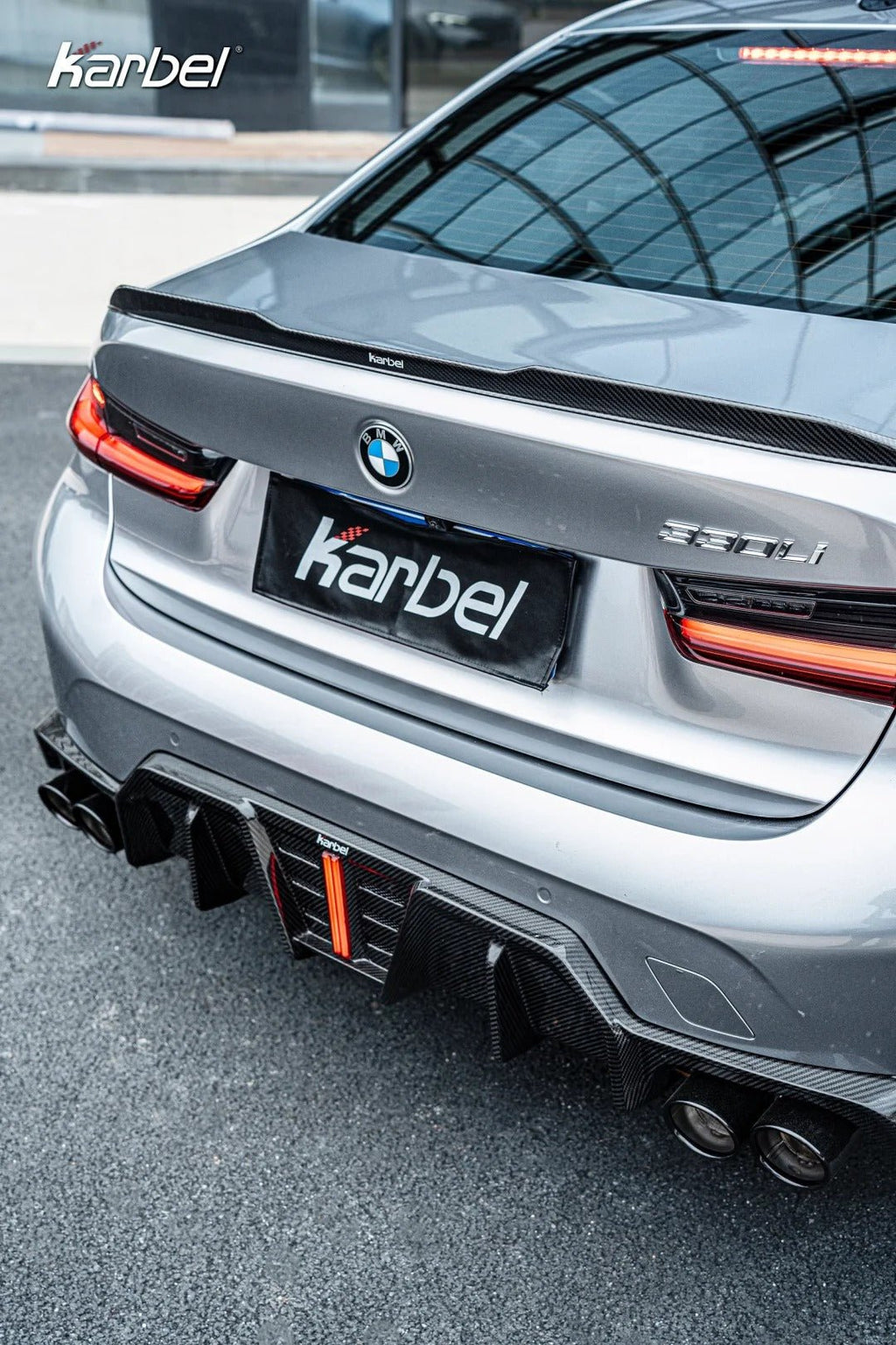 KARBEL - BMW 3 SERIES G20 LCI DRY CARBON FIBRE REAR DIFFUSER V2