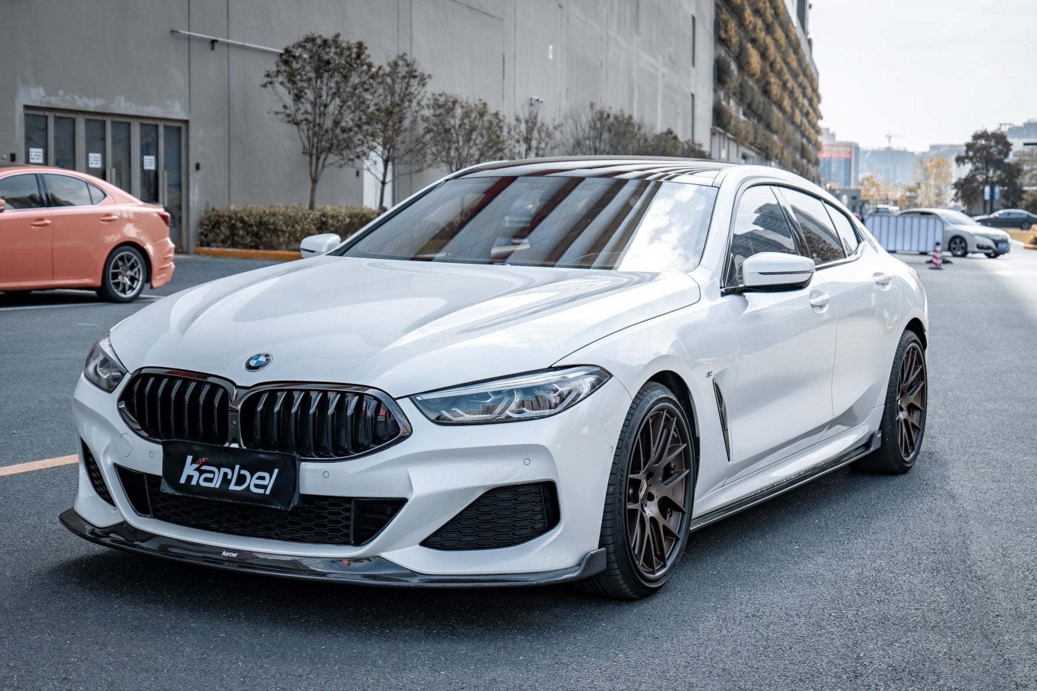 KARBEL - BMW 8 SERIES G14 G15 G16 CARBON FIBRE FRONT LIP SPLITTER