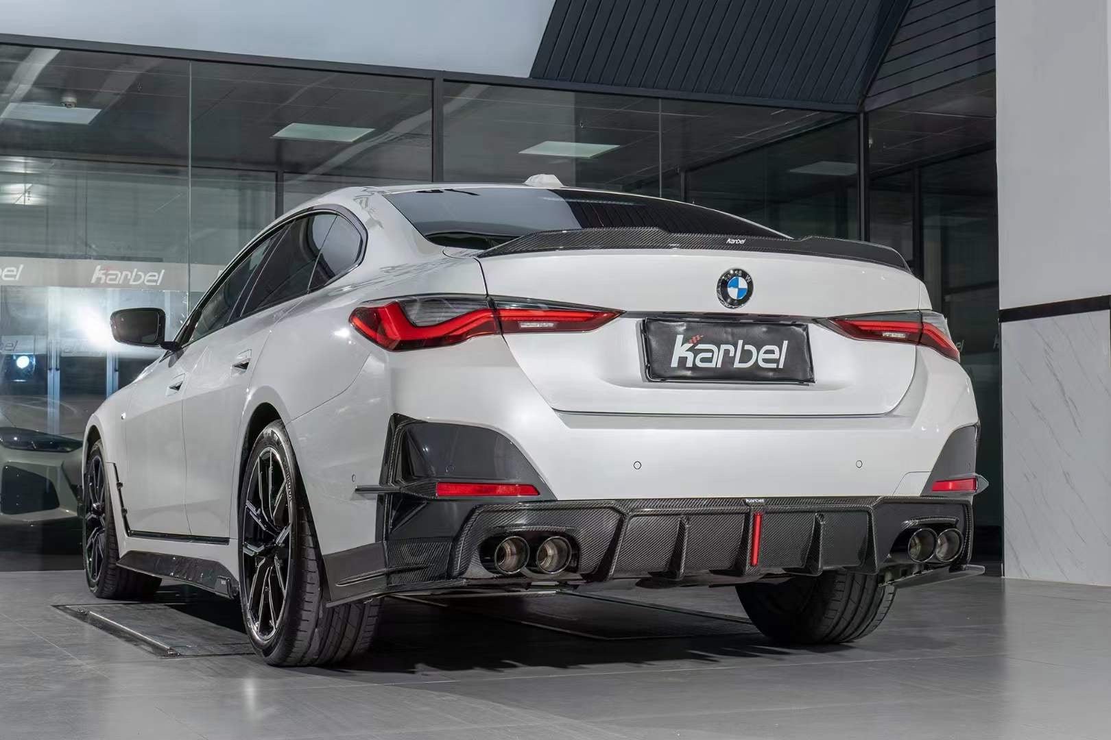 KARBEL - BMW i4 / 4 SERIES GRAN COUPE G26 CARBON FIBRE REAR SPOILER