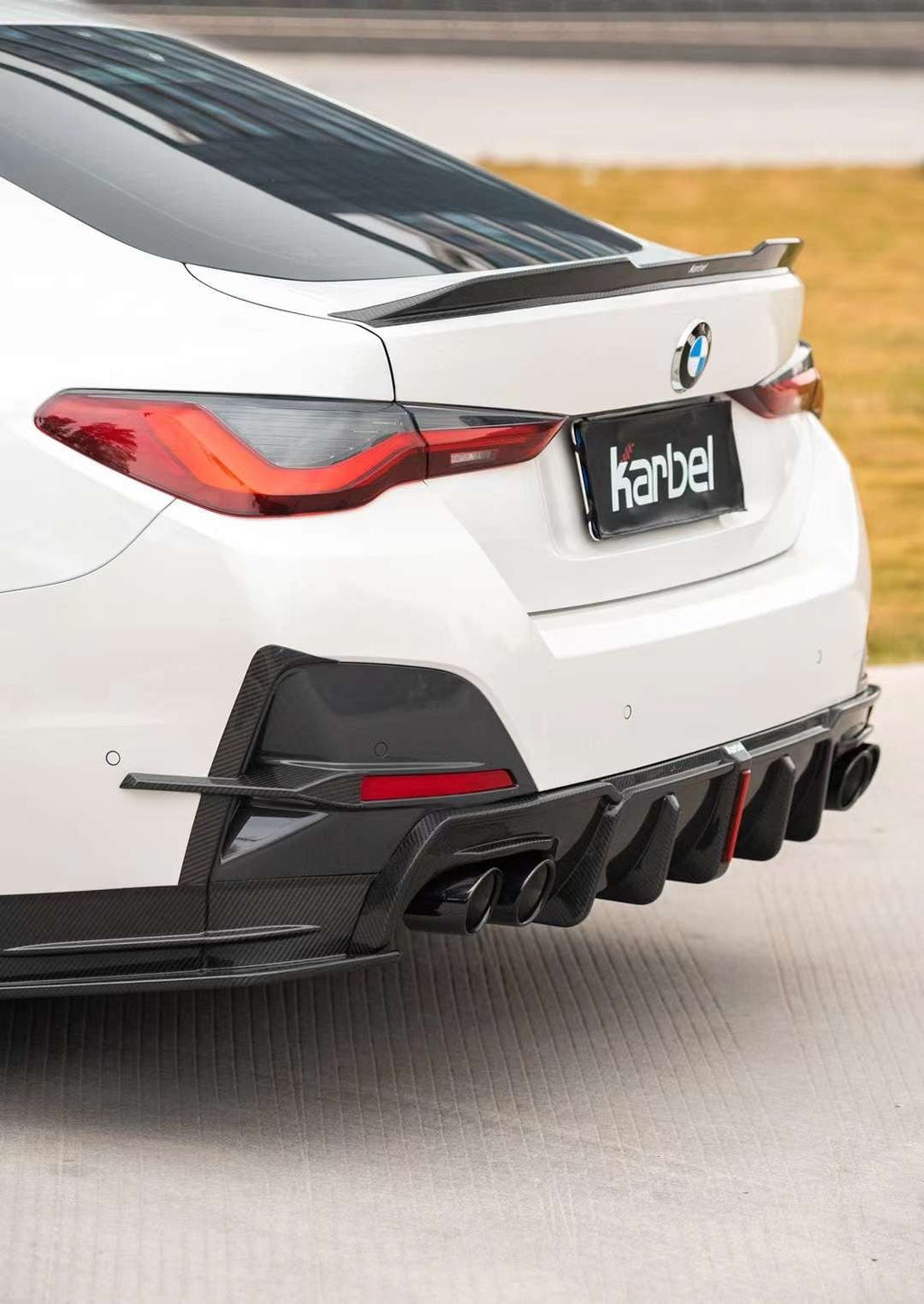 KARBEL - BMW i4 / 4 SERIES GRAN COUPE G26 CARBON FIBRE REAR SPOILER