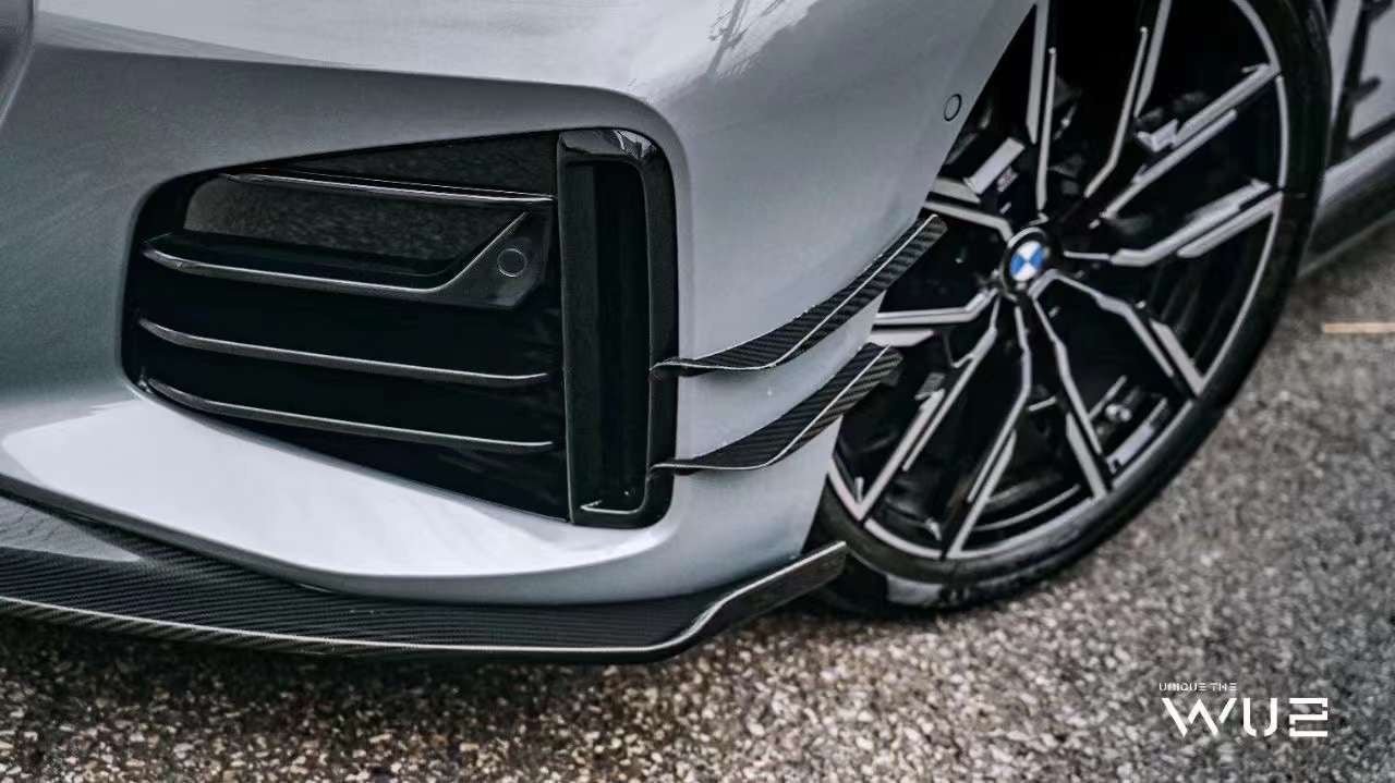 KARBEL - BMW i4 / 4 SERIES GRAN COUPE G26 CARBON FIBRE FRONT BUMPER CANARDS