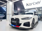 KARBEL - BMW i4 / 4 SERIES GRAN COUPE G26 CARBON FIBRE FRONT BUMPER CANARDS