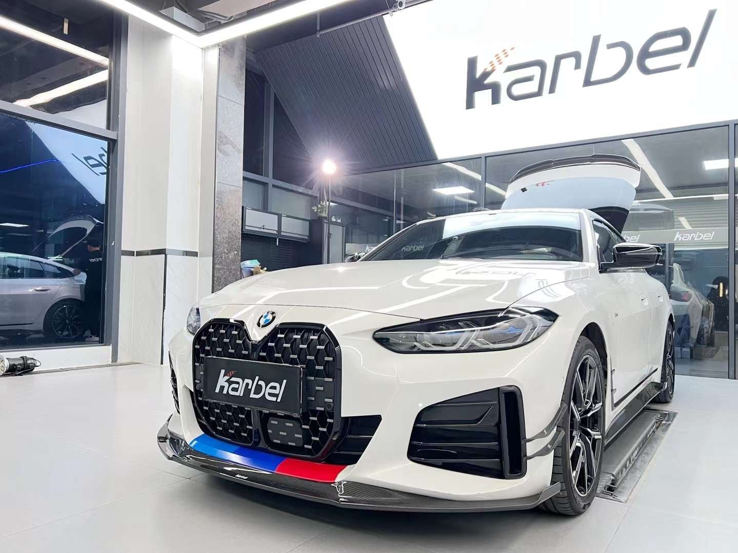KARBEL - BMW i4 / 4 SERIES GRAN COUPE G26 CARBON FIBRE FRONT LIP