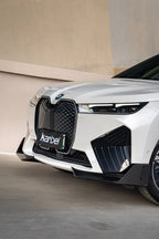 KARBEL - BMW IX I20 DRY CARBON FIBER FRONT LIP SPLITTER
