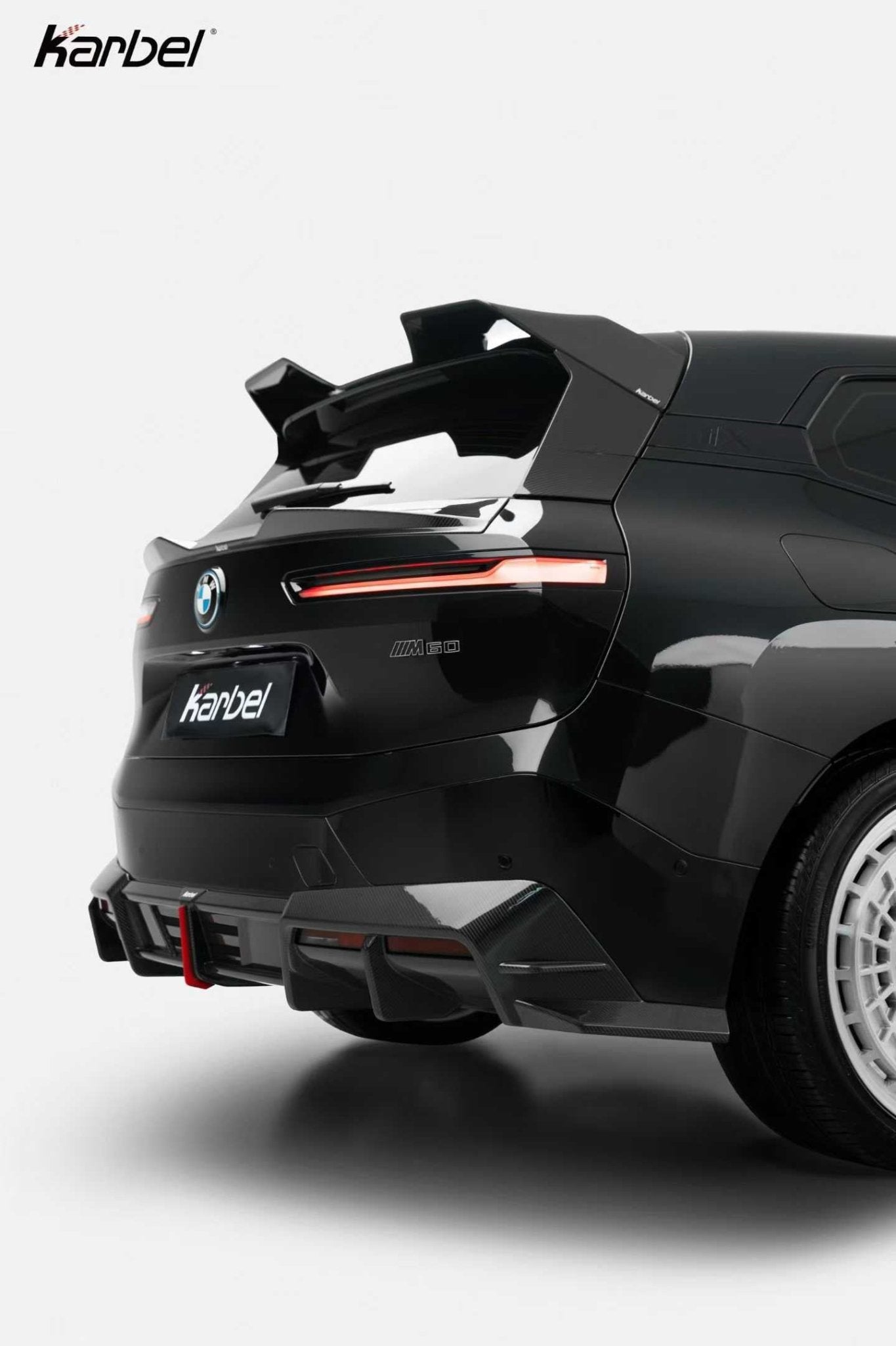 KARBEL - BMW IX I20 DRY CARBON FIBER ROOF REAR SPOILER