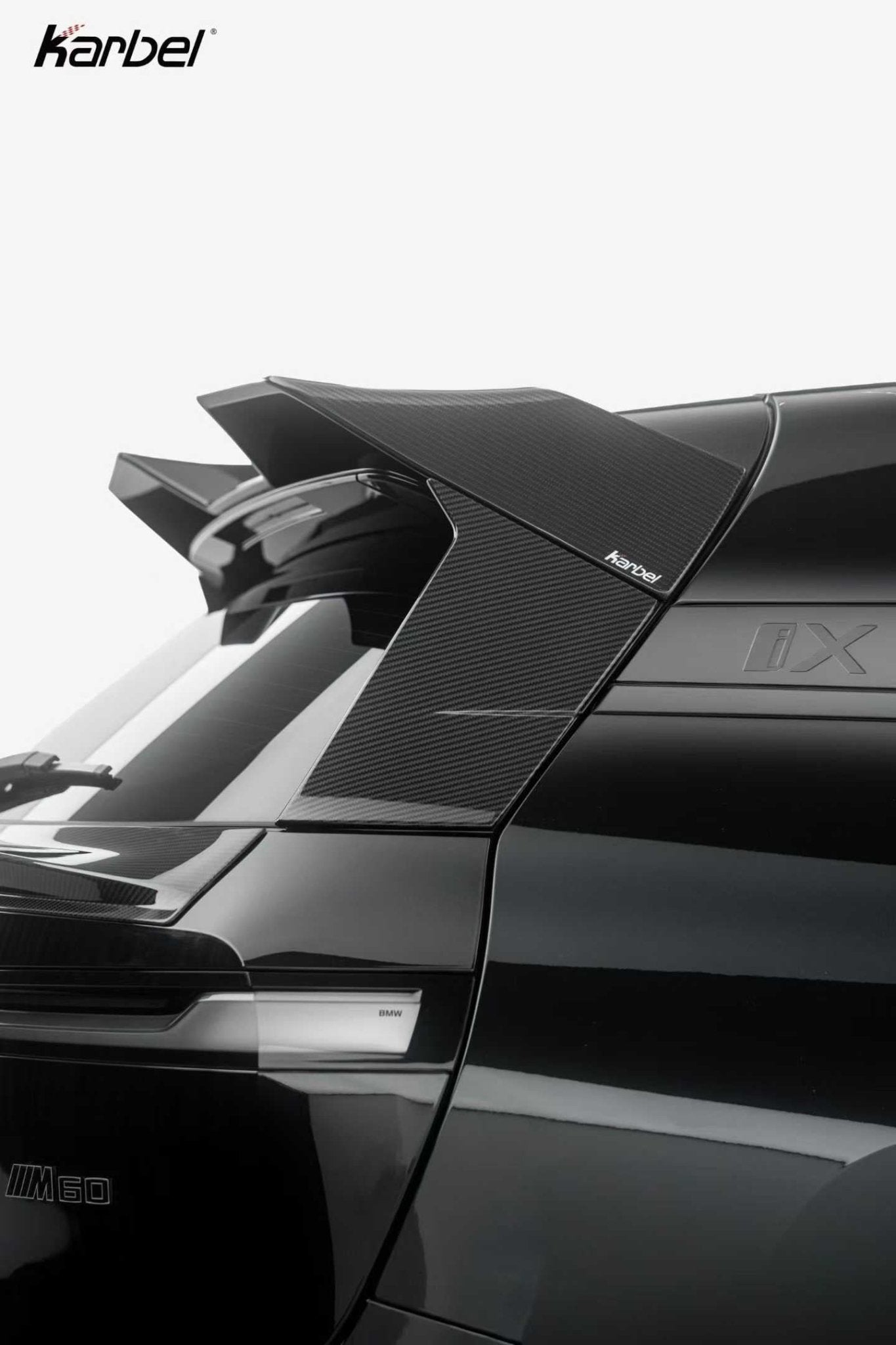 KARBEL - BMW IX I20 DRY CARBON FIBER ROOF REAR SPOILER