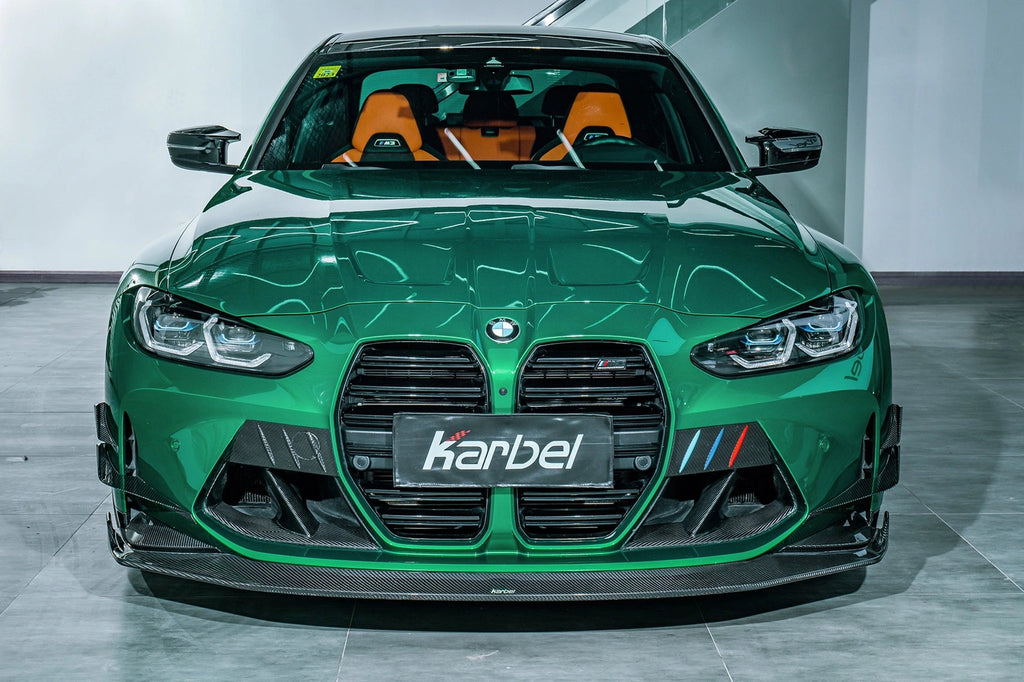 KARBEL - BMW M3 G80 / M4 G82 DRY CARBON FIBRE FRONT BUMPER OVERLAY TRIM