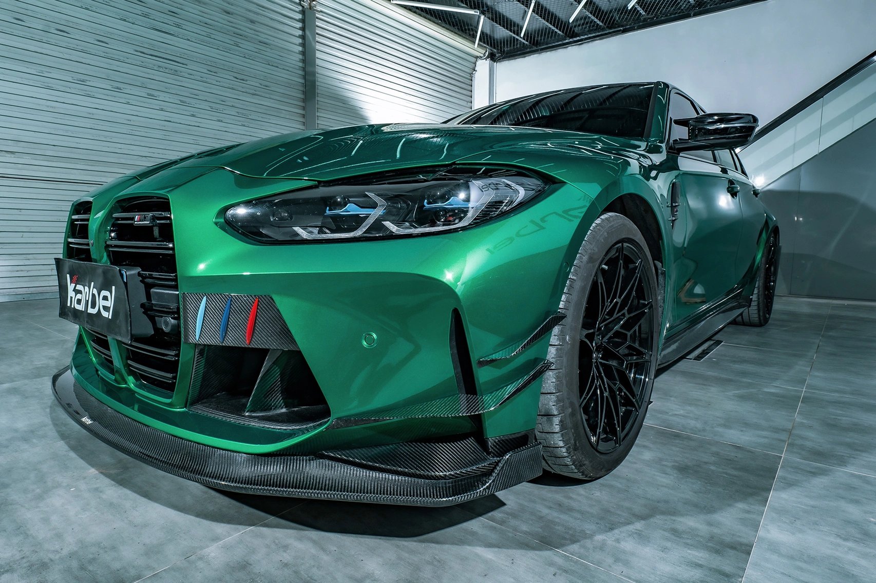 KARBEL - BMW M3 G80 / M4 G82 DRY CARBON FIBRE FRONT BUMPER OVERLAY TRIM