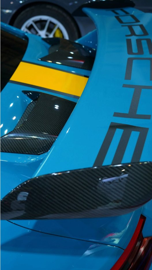 KARBEL - PORSCHE 911 991.2 GT3 DRY CARBON REAR ENGINE COVER TRIMS