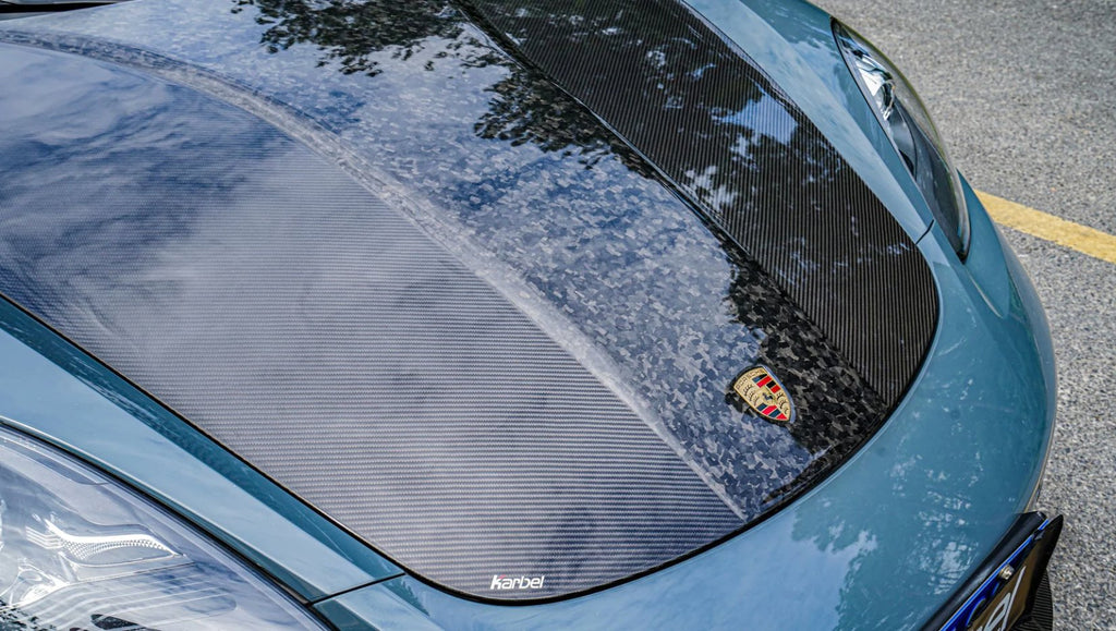KARBEL - PORSCHE CAYMAN / BOXSTER 718 / 991 DRY CARBON FRONT BONNET