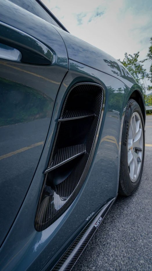 KARBEL - PORSCHE CAYMAN / BOXSTER 718 DRY CARBON SIDE VENTS