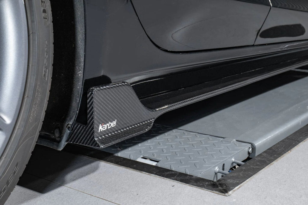 KARBEL - TESLA MODEL 3 DRY CARBON FIBRE SIDE SKIRTS