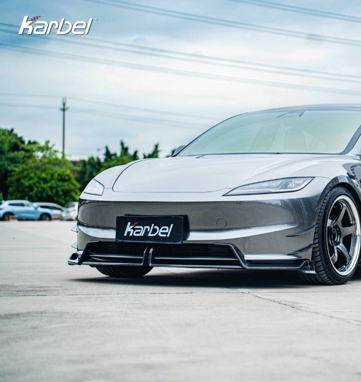 KARBEL- TESLA MODEL 3 HIGHLAND 2024+ CARBON FIBRE FRONT LIP