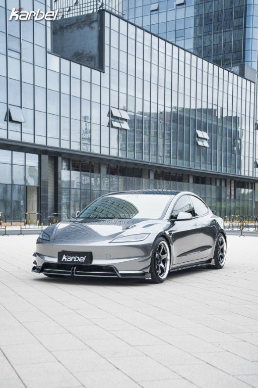 KARBEL- TESLA MODEL 3 HIGHLAND 2024+ CARBON FIBRE FRONT LIP