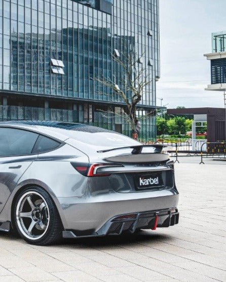 KARBEL - TESLA MODEL 3 HIGHLAND 2024+ DRY CARBON FIBRE REAR WING SPOILER