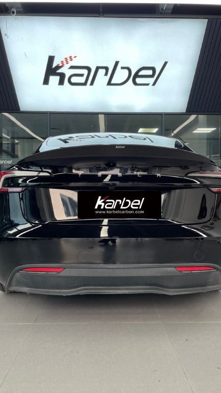 KARBEL - TESLA MODEL 3 HIGHLAND 2024+ DRY CARBON FIBRE V2 SPOILER