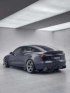 KARBEL - TESLA MODEL 3P PERFORMANCE HIGHLAND DRY CARBON FIBER LED REAR DIFFUSER