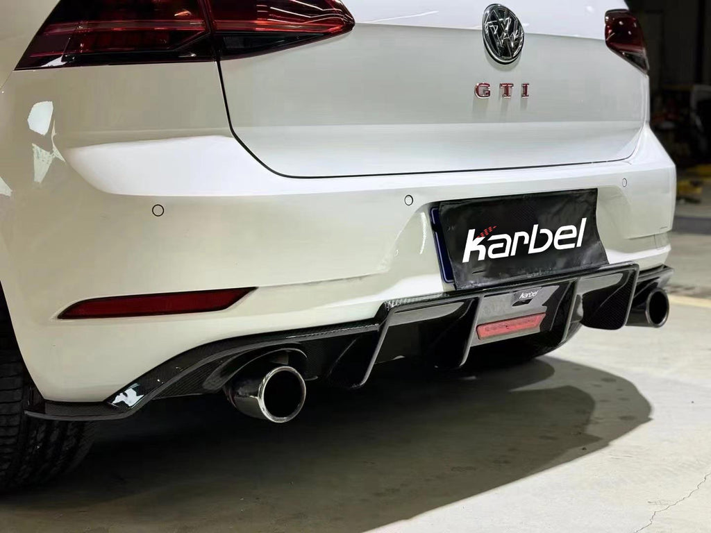 KARBEL - VOLKSWAGEN GOLF GTI MK7.5 CARBON FIBRE REAR DIFFUSER