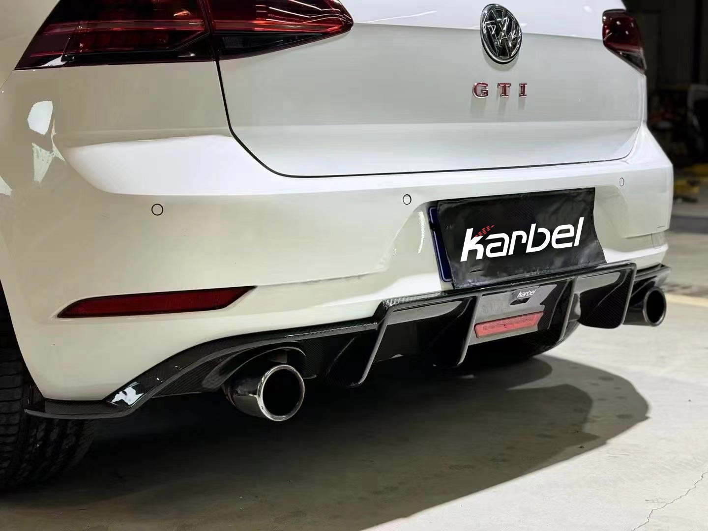 KARBEL - VOLKSWAGEN GOLF GTI MK7.5 CARBON FIBRE REAR DIFFUSER