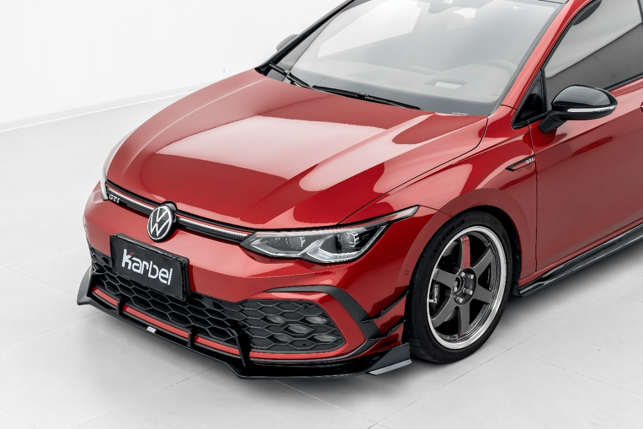 KARBEL - VOLKSWAGEN GOLF GTI MK8 GLOSS BLACK FRONT LIP