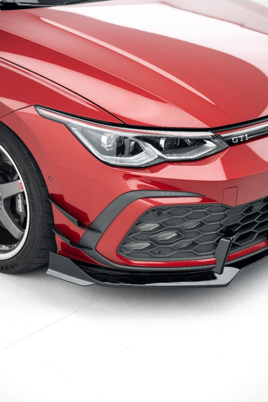 KARBEL - VOLKSWAGEN GOLF GTI MK8 GLOSS BLACK FRONT CANARDS