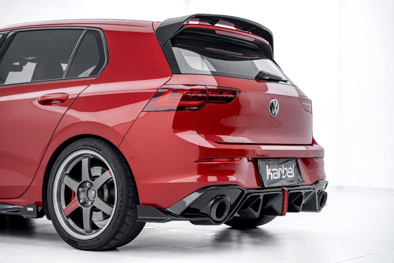 KARBEL - VOLKSWAGEN GOLF GTI MK8 GLOSS BLACK REAR LED DIFFUSER
