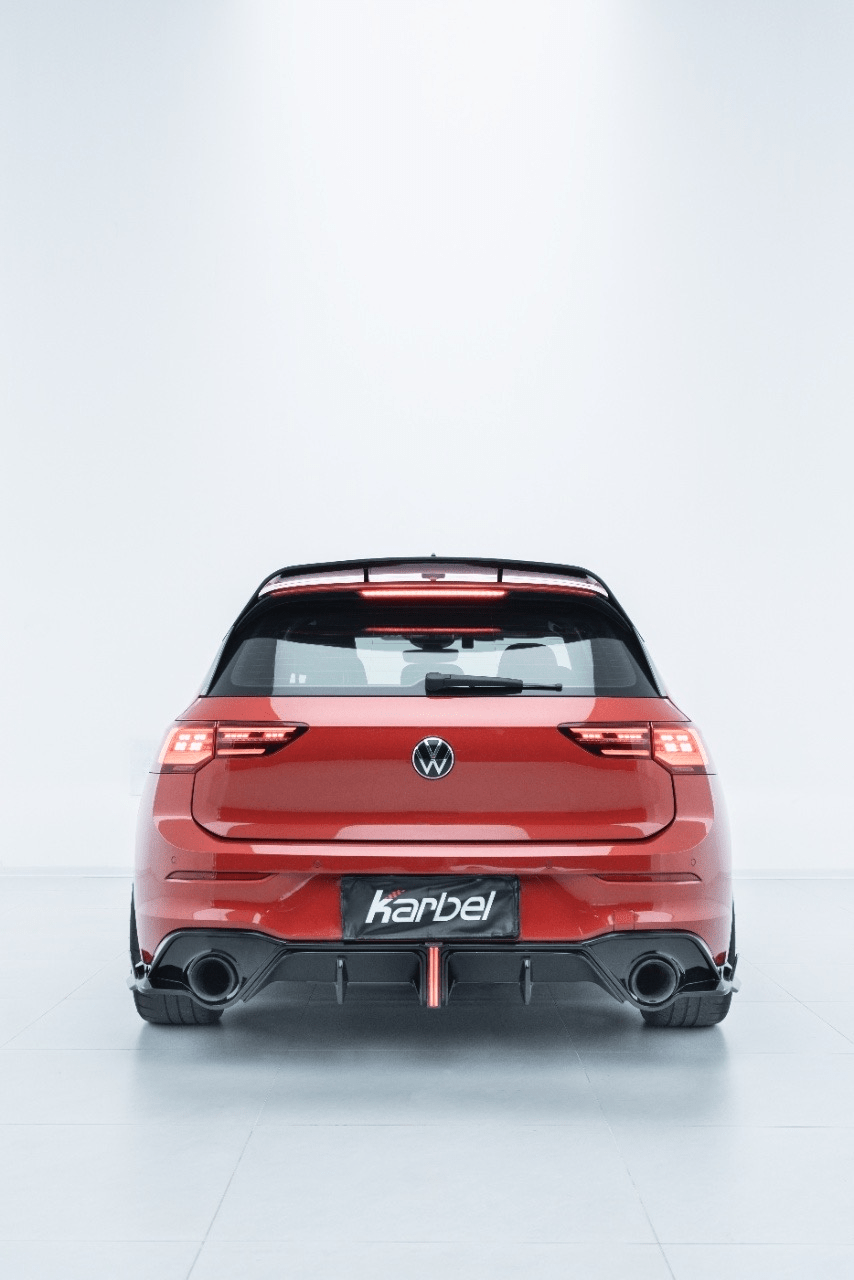 KARBEL - VOLKSWAGEN GOLF GTI MK8 GLOSS BLACK REAR LED DIFFUSER