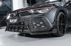 KARBEL - VOLKSWAGEN GOLF GTI MK8 CARBON FIBRE FRONT BUMPER CANARDS