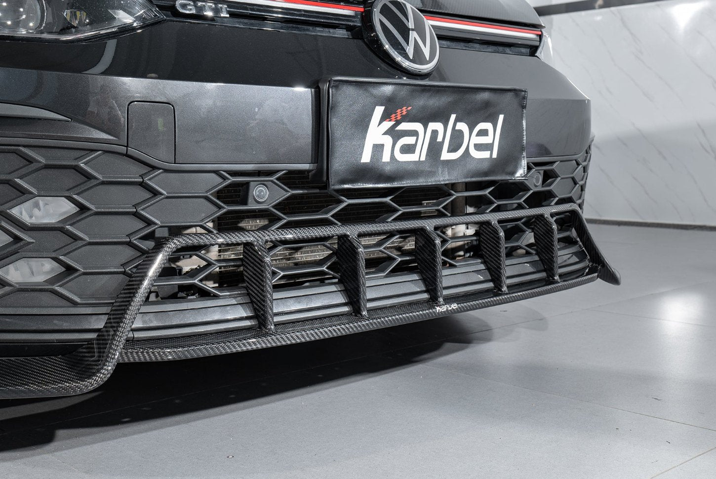 KARBEL - VOLKSWAGEN GOLF GTI MK8 CARBON FIBRE FRONT LIP