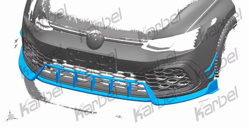 KARBEL - VOLKSWAGEN GTI MK8 DRY CARBON FIBRE FULL BODY KIT