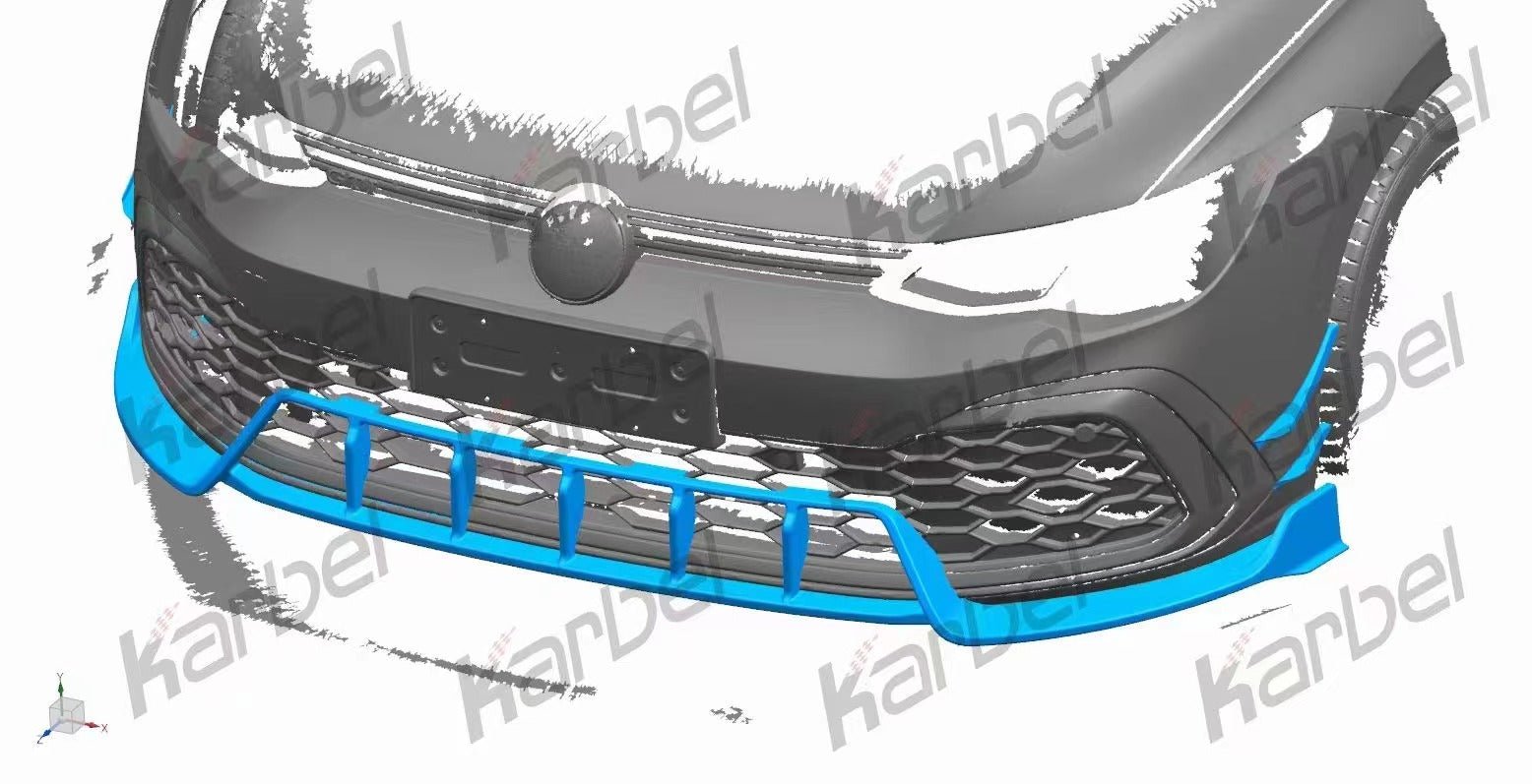 KARBEL - VOLKSWAGEN GTI MK8 DRY CARBON FIBRE FULL BODY KIT