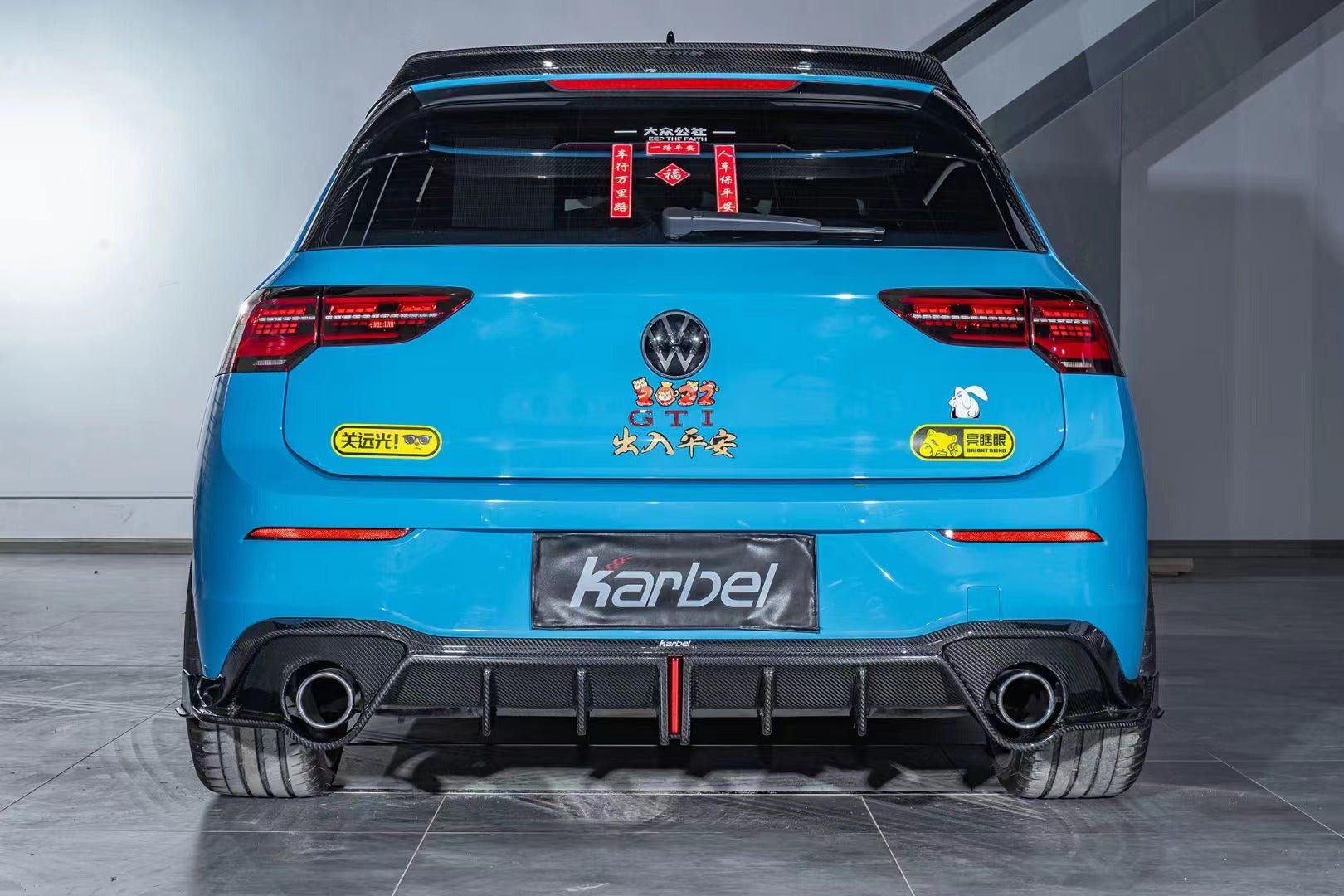 KARBEL - VOLKSWAGEN GTI MK8 DRY CARBON FIBRE FULL BODY KIT