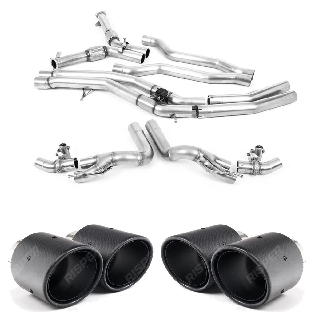 LAMBORGHINI URUS 2018+ 4.0 V8 650PS - MILLTEK SPORT OPF BACK EXHAUST SYSTEM WITH ACTIVE CENTRE