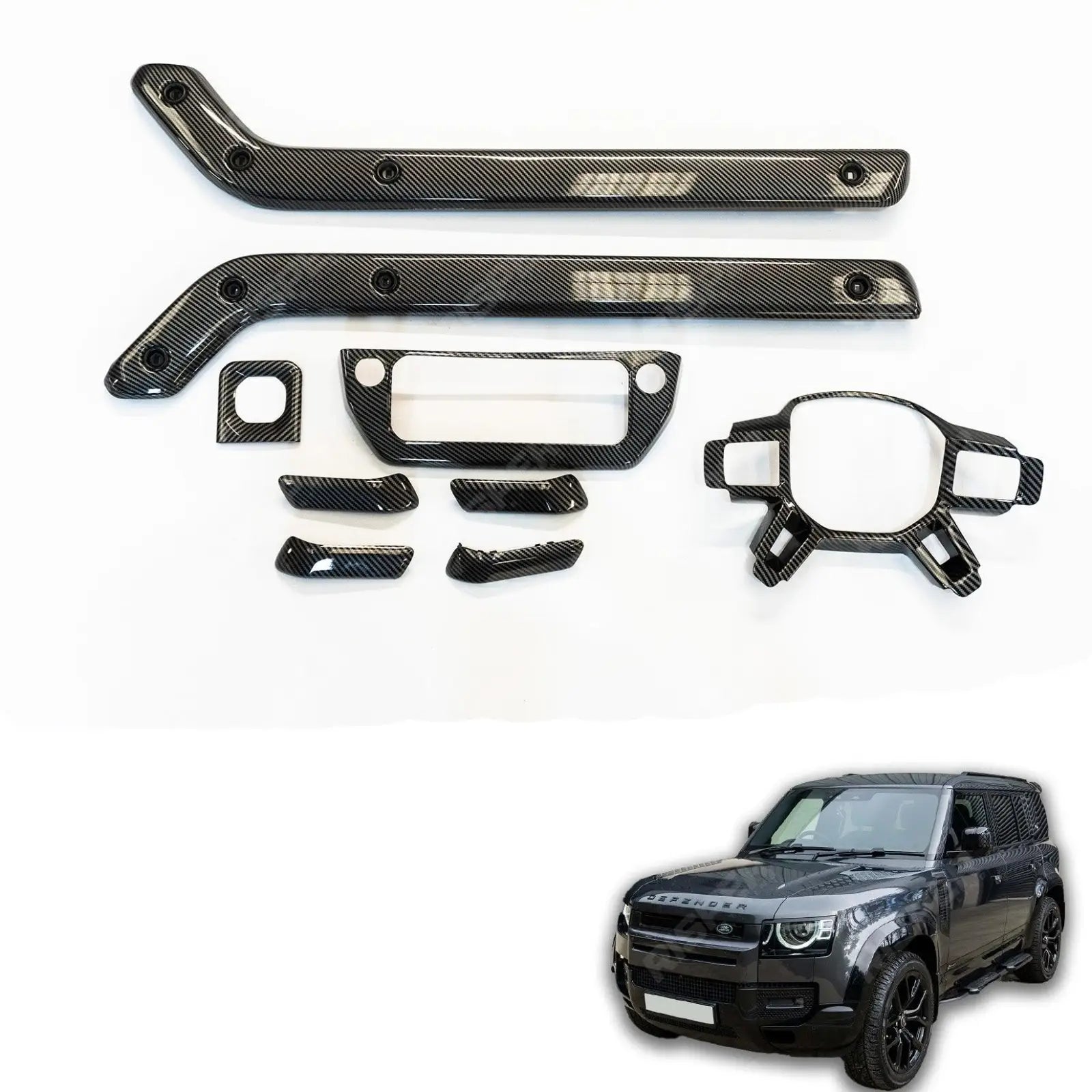 Land Rover Defender L663 2020 - 2024 Carbon Fiber Interior Trim Kit