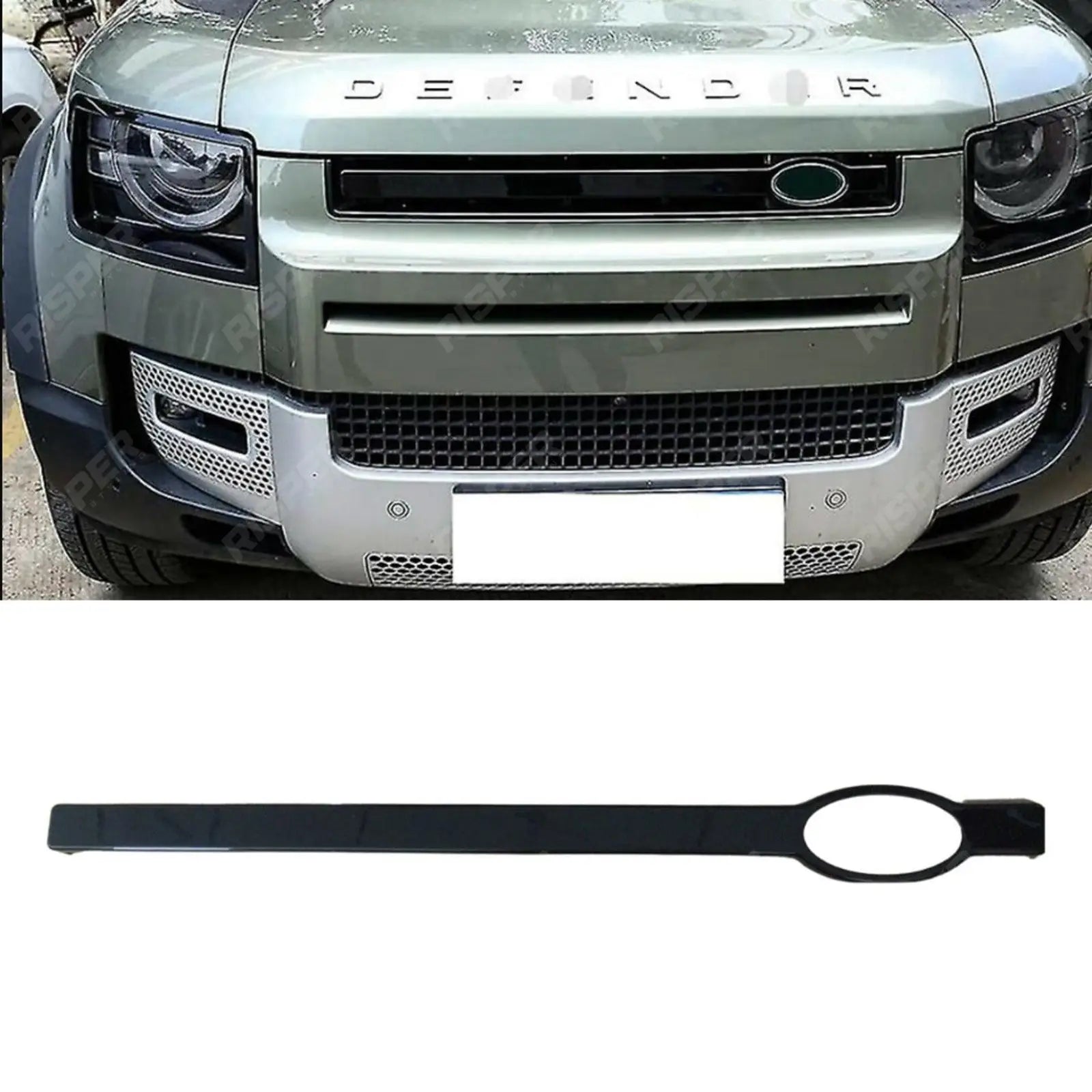 Land Rover Defender L663 90/110/130 2020 On – Front Bumper Grille in Gloss Black
