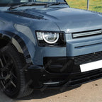 Land Rover Defender L663 90 / 110 / 130 2020 Onward – Front Bumper Splitter in Gloss Black