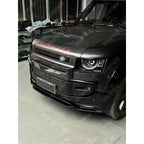 Land Rover Defender L663 90 / 110 / 130 2020 Onward – Front Bumper Splitter in Gloss Black