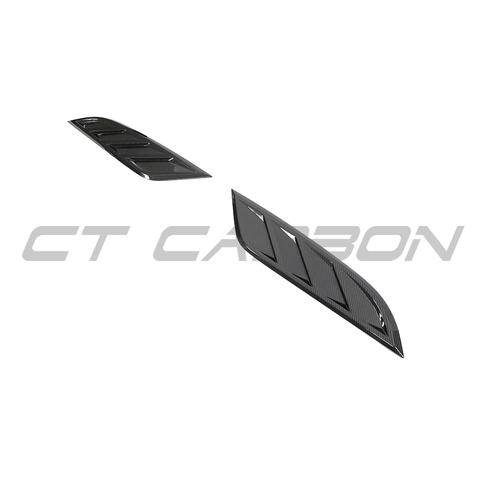 LAND ROVER DEFENDER L663 90/110/130 CARBON FIBRE BONNET/HOOD VENTS - CT DESIGN