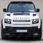 LED Dynamic Front Grill Gloss Black For Land Rover Defender L663 2020 On