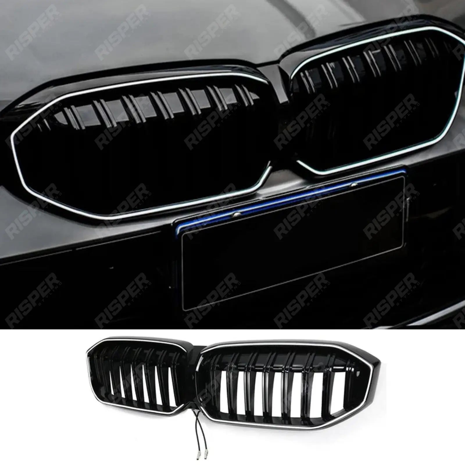 LED Slatted Front Grill For BMW 3 Series G20 LCI 2022+