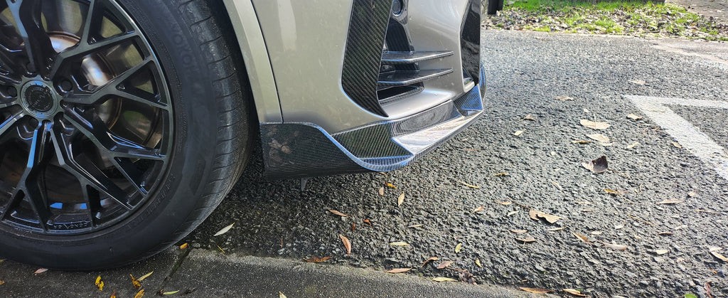 V Style Carbon Fibre Front Splitter for BMW G01 X3 G02 X4 G08 IX3 22-24