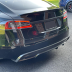 V3 Style Carbon Fibre Rear Diffuser for Tesla Model S 16-20